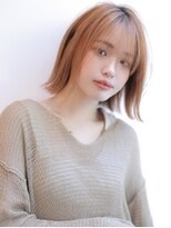 アグ ヘアー カフカ 富田林店(Agu hair kafka)&nbsp;《Agu hair》長めバングでつくるタッセルボブ