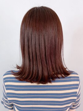 アイティーバイアルバム 下北沢店(IT by ALBUM) ピンクブラウン_ショコラベージュボブルフベビーバング_ba347661