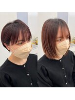 エルエスヘアー(LS HAIR)&nbsp;【LS HAIR菊地】似合わせマッシュショート×ピンクブラウン