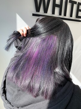 リベルテ 新宿(Liberte) インナーカラー×パープル