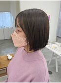 オリーブベージュボブ