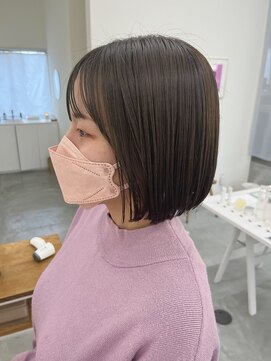 オンド(onde) オリーブベージュボブ