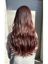 カミビト マヴィー(kamibito mavie)&nbsp;大人可愛い髪質改善カラーラベンダーベージュ毛先パーマ透明感