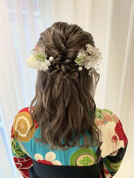 ネオリーブ チロル 横浜西口店(Neolive CiroL.) 袴着付け☆ヘアセット