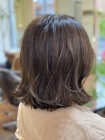 ミオ パーチェ ヘア(mio pace hair) アッシュベージュ×外ハネボブ