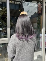 リエコー(RE'ECHO)&nbsp;裾カラー/パープル/暗髪カラー/ブリーチカラー
