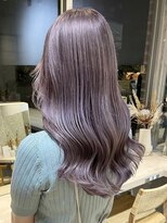 ダブルカラーハイトーンカラーラベンダークベージュカラー