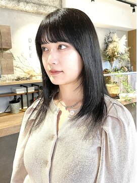 ディッセンバー 渋谷(December) 【December】ブリーチ無し透明感グレージュカラー×髪質改善