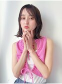 グレージュベージュショートボブショートレイヤーブリーチ学割