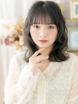 カバーヘア ブリス 大宮西口(COVER HAIR bliss) 大人かわいい暗髪ミディアムレイヤーウルフa大宮20代30代40代!