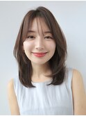 【GARDEN】田中麻由レイヤーミディアムナチュラルマロンベージュ