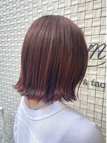 レイモンド(Raymond) orange brown × パツっとボブ