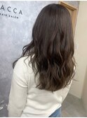 アッシュグレージュ、ロングレイヤー