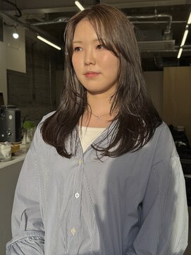 ツキヘア(TUKI hair) レイヤーカット/小顔カット/ラベンダーベージュ