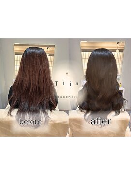 ティア(Tiia) 髪質改善×透明感アッシュグレー