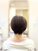 30代40代50代ショートボブピンクブラウン【新百合ヶ丘白髪染め】