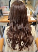 柔らか透明感カラー/ブリーチなし/オリーブブラウン/大阪梅田