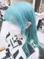 デイズ(days)&nbsp;ミントブルーカラー/ハイトーンカラー/レイヤー顔まわりカット