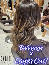 アース 武蔵境店(HAIR & MAKE EARTH) 40代の大人髪に合うバレイヤージュカラーとレイヤーカットの相性
