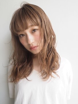 ロング×バング×ウェーブ