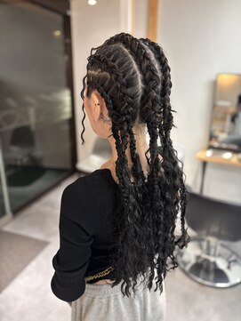 ヌーク 押上店(NooK) ボヘミアンコーンロウ／エクステ／特殊ヘア／レディース