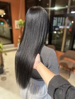 モアナ バイ ラナ 上小田井(MoanA BY LANA)&nbsp;暗めグレージュブラウン×艶髪