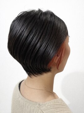 ウォーターリリー(Water Lily) 艶感ダークショート × テラコッタイヤリングカラー