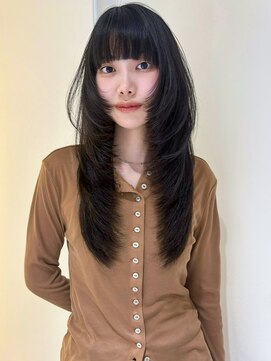 ヨーク(YOKE) レイヤーカットフェイスレイヤーロングレイヤーワイドバング