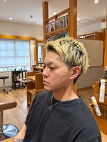 木目 men's short style