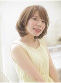 ミルキーベージュボブ　【LUXBE梅田茶屋町店】