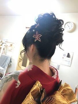 ロカット サロン(Roquat Salon) 振り袖着付けゆるアップアレンジ【ヘアアレンジ 立川/立川南口】
