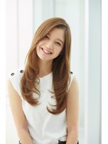 かきあげバング×ロングレイヤースタイル！