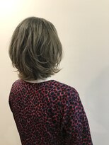 ピュアソウル(Pure Soul) ニューヨークドライカット×ダブルカラー×くせ毛生かしボブ