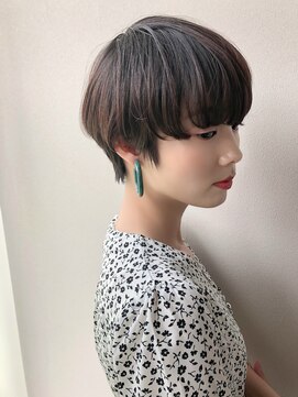 メモリーズ 銀座(Memories) ショートボブ/マロンベージュ/Aライン/かきあげ/前髪［銀座駅］