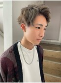 韓国風メンズショート#グレーアッシュ