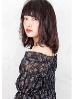 『 バイオレットグレージュ 』外国人風 ☆ナチュラルsemi-long♪