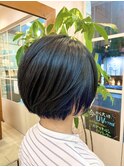 【不動前・武蔵小山】インナーブルーボブカット
