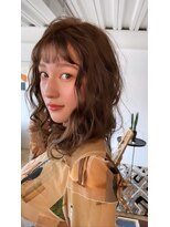 ゆるゆるミディアムニュアンスパーマ