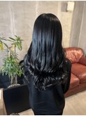 黒髪ロング