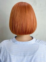 アルバム 銀座(ALBUM GINZA)&nbsp;オレンジボブ_ショコラアッシュヘルシースタイル_ba404192
