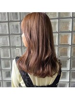 ガーデン オオタカノモリ(garden otakanomori)&nbsp;似合わせカット×シースルーバング×アースカラー×伸ばしかけ