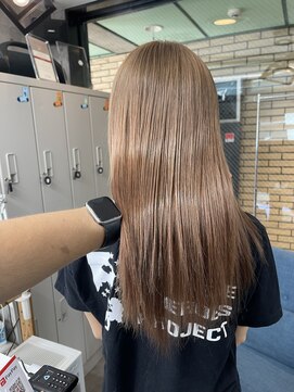 ラフ(LAFF) #バレイヤージュ#グレージュカラー#ボブウルフ#ココアベージュ