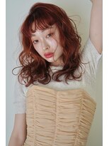 ニール シトロン 名古屋 伏見 丸の内(NEELU citron) 【NEELU_tomoya】オレンジラフウェーブ