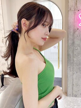 ハローバイシー 仙台(Hello by Sea) 韓国風前髪×レイヤーカット【髪質改善/仙台/レイヤーカット】