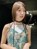 アンガーデン(Une GARDEN)&nbsp;フェイスレイヤー×ボブ×ラベージュ