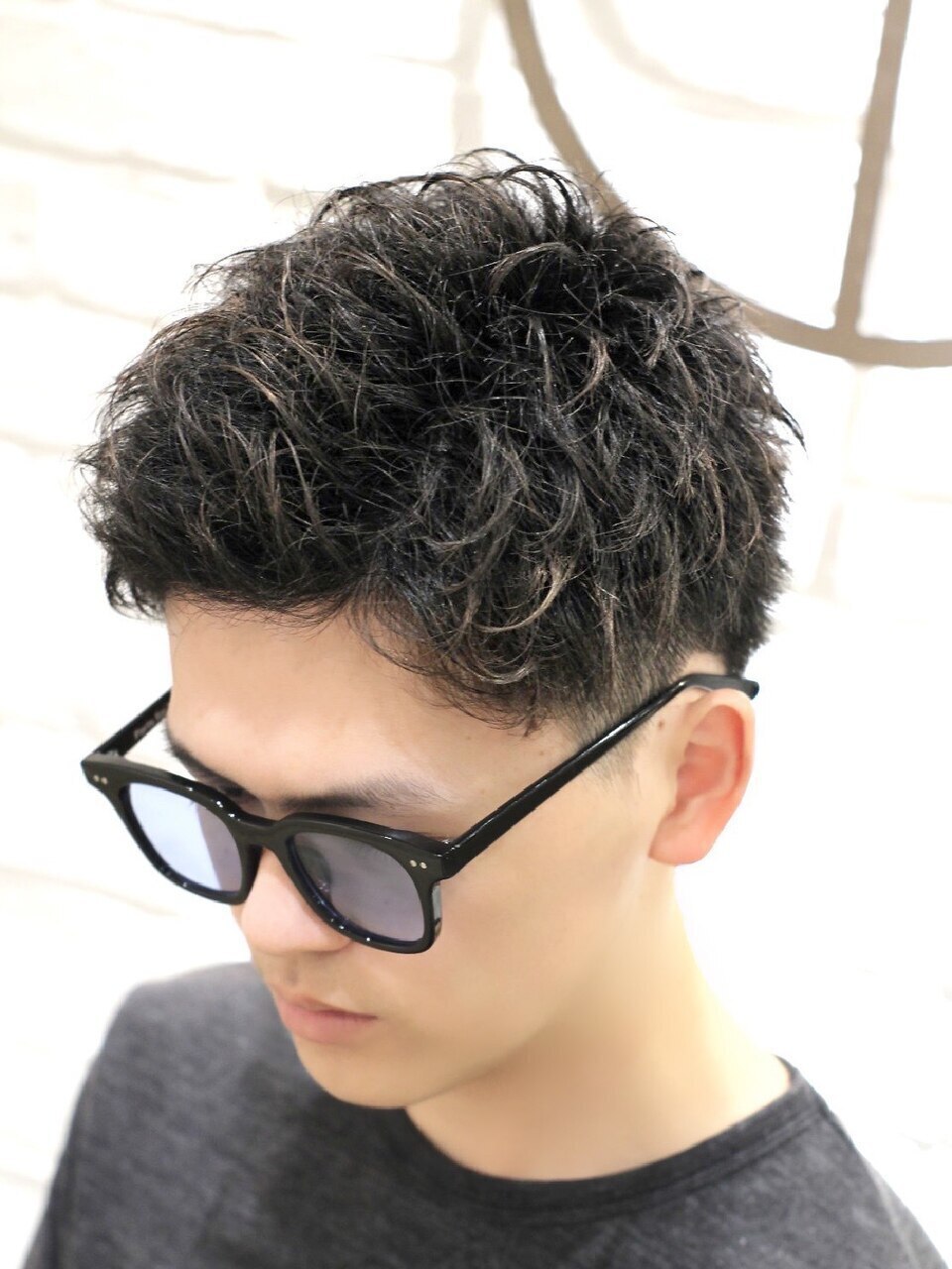 メンズアイロンパーマメンズパーマクセ毛風パーマツーブロック