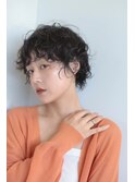 マッシュショート×パーマ