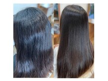 ◆before/after◆髪に優しい薬剤でダメージレスなのに艶サラに