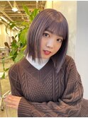 インナーカラーイヤリングカラーダブルカラーベージュカラー韓国