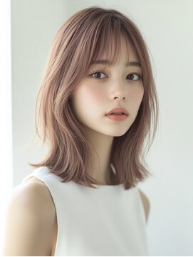 アルトリスト(Altruist Aging×HAIR&SPA) ☆イメチェンピンクベージュアンブレラカラー前髪クールショート